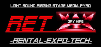 Veranstaltungstechnik, Messetechnik und Messeausstatter | RET Rental-Expo-Tech / Laser & Pyro Licht- und Tontechnik 